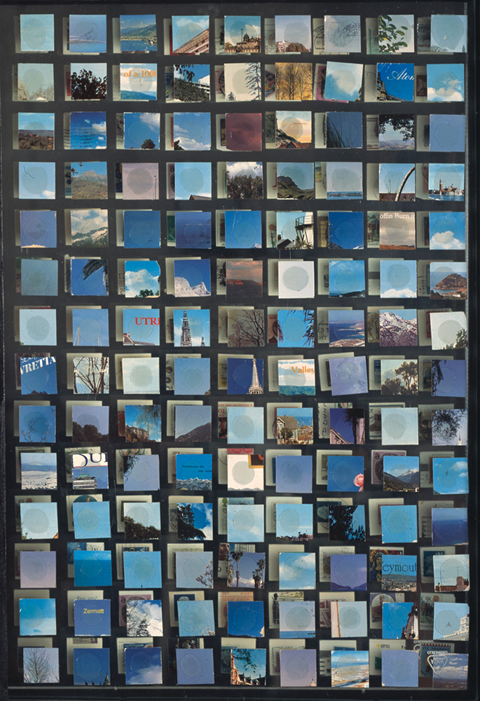 »Himmel«, 2003 Collage, Spiegel hinter Glas, 61 × 43,5 cm