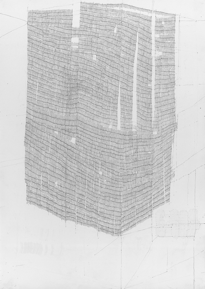 »Ohne Titel 15-2009«, 2009, Bleistift, 29,5 × 21 cm