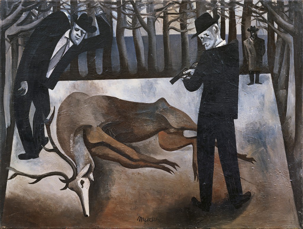 »Die Wilddiebe«, 1956, Öl auf Leinwand, 60 × 80 cm