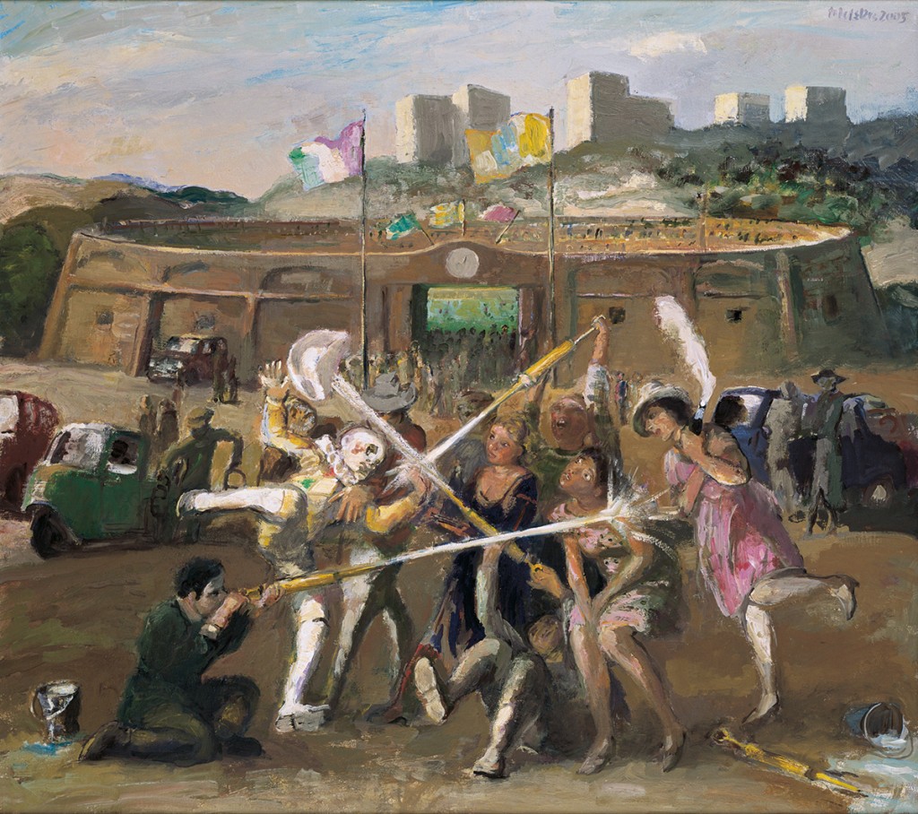 »Nach dem Spiel«, 2005, Öl auf Leinwand, 80 × 90 cm