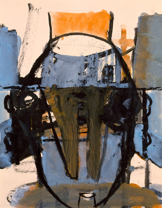 »Alabama, mundgesenkt«, 1994, Mischtechnik, 59,1 × 46,3 cm