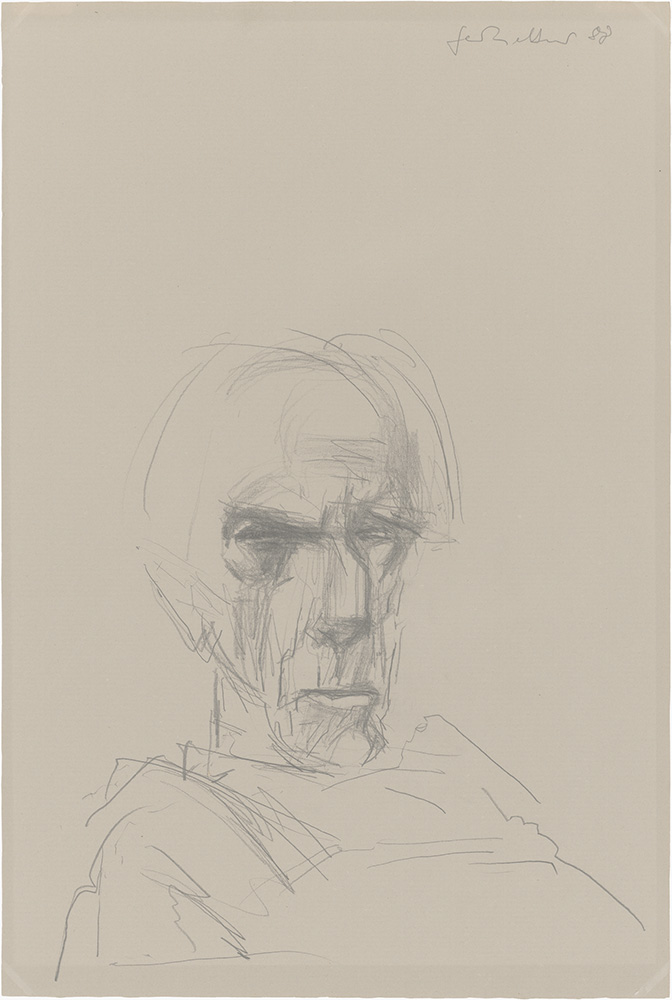 »Porträt Heinrich Drake«, 1988, Grafit, 52 × 35 cm