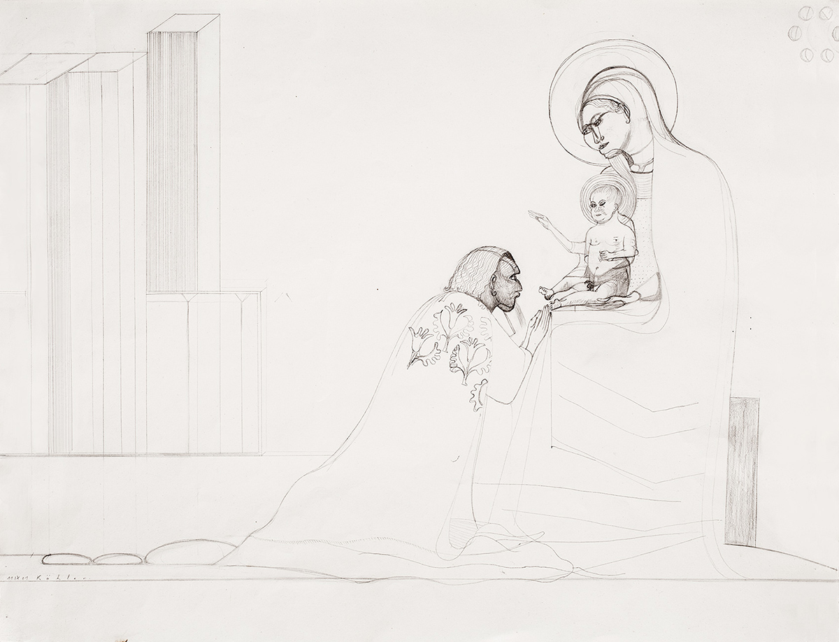 »Vergebung«, 2001, Bleistift auf Papier, 40,6 × 52,2 cm